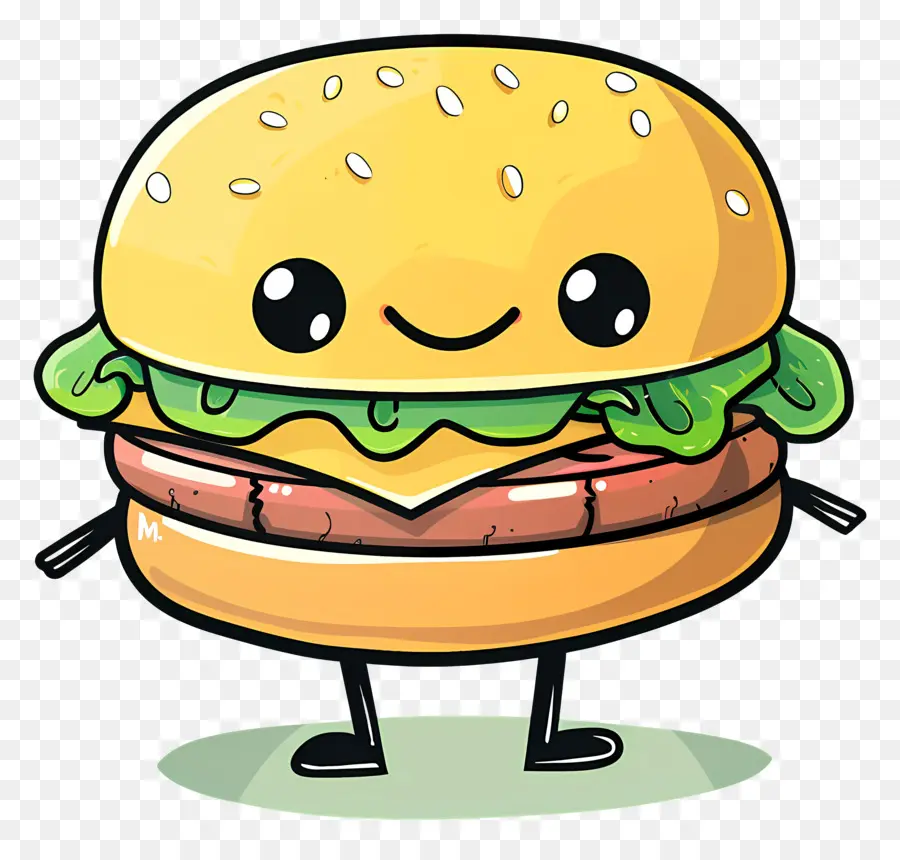 Cartoon Hamburger，Cartoon PNG