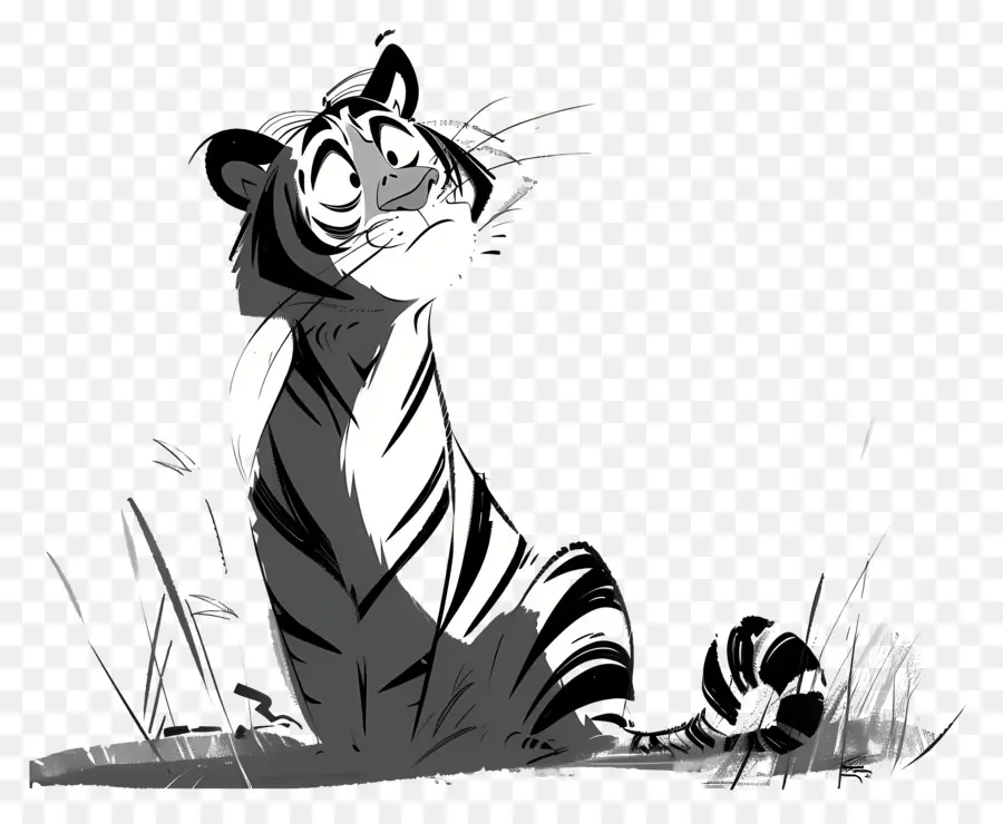 Cartoon Tigre，Tigre PNG