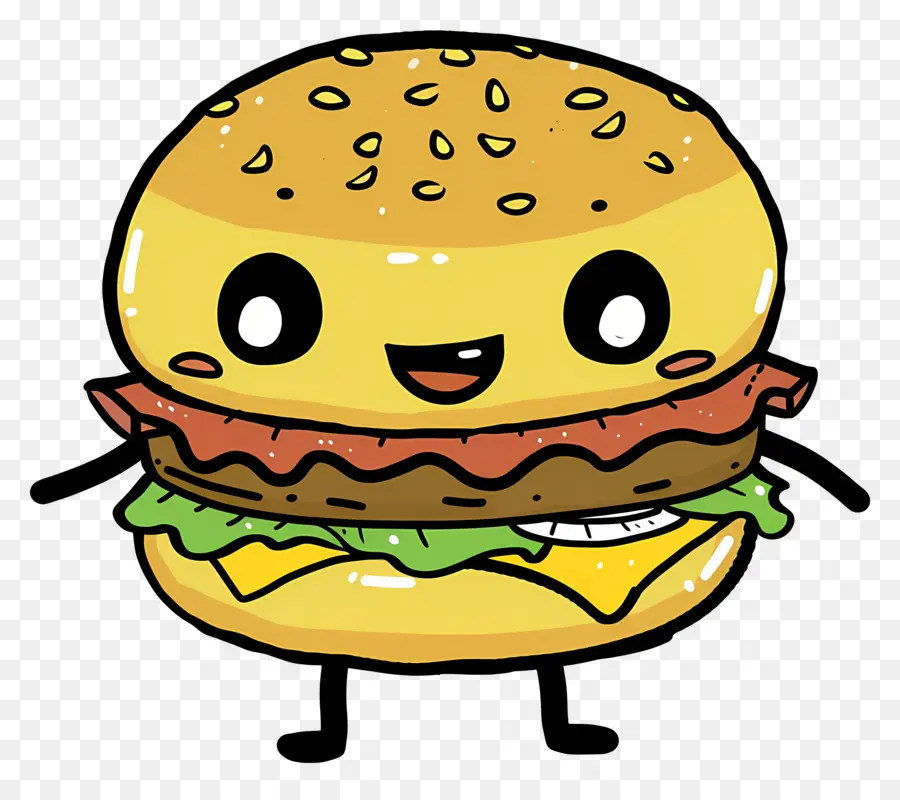 Cartoon Hamburger，Burger De Desenhos Animados PNG