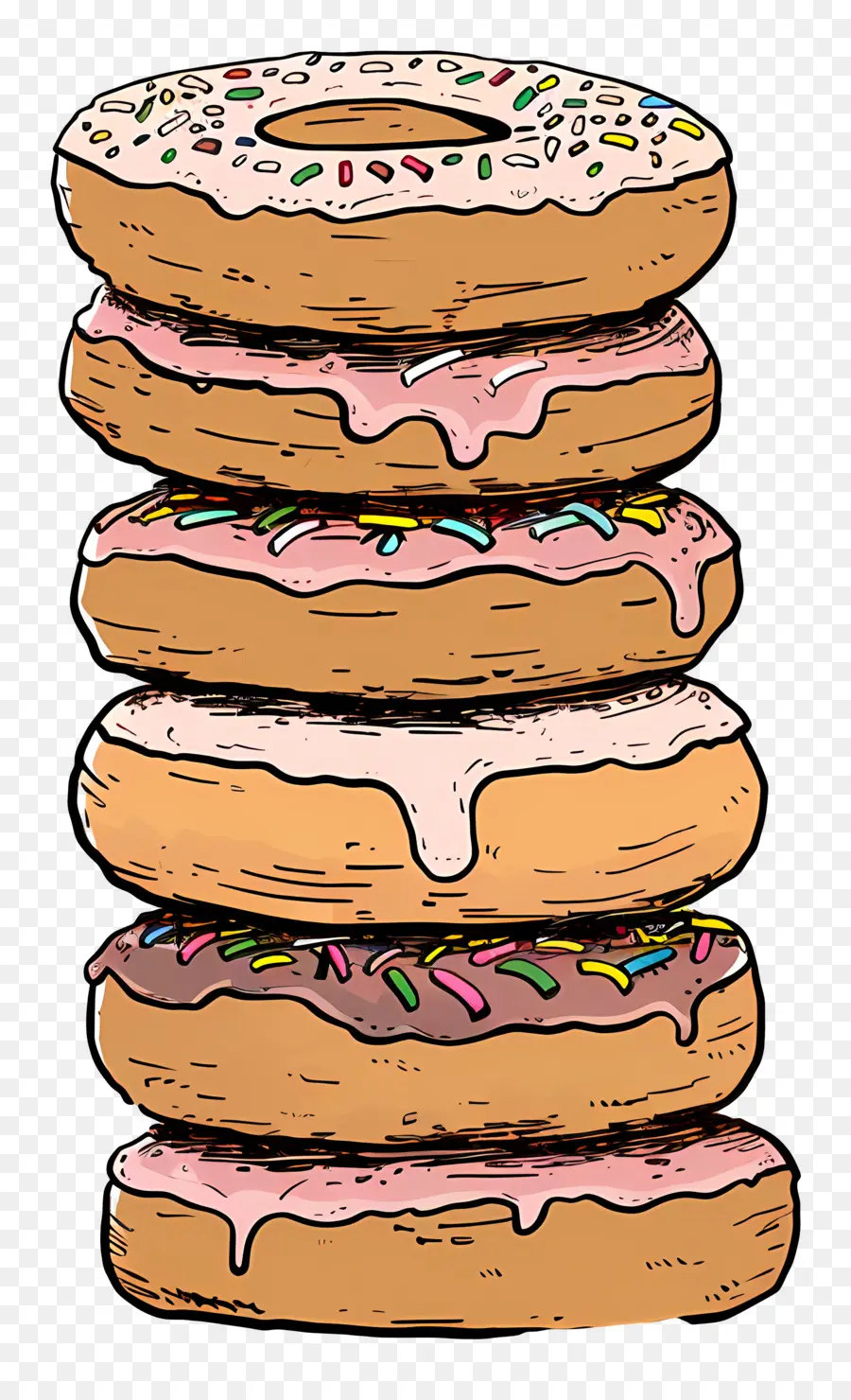 Pilha De Donuts，Donuts PNG