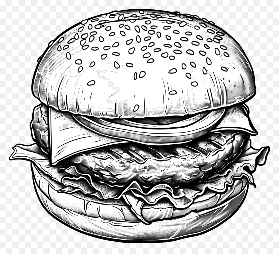 Burger，Hamburger PNG