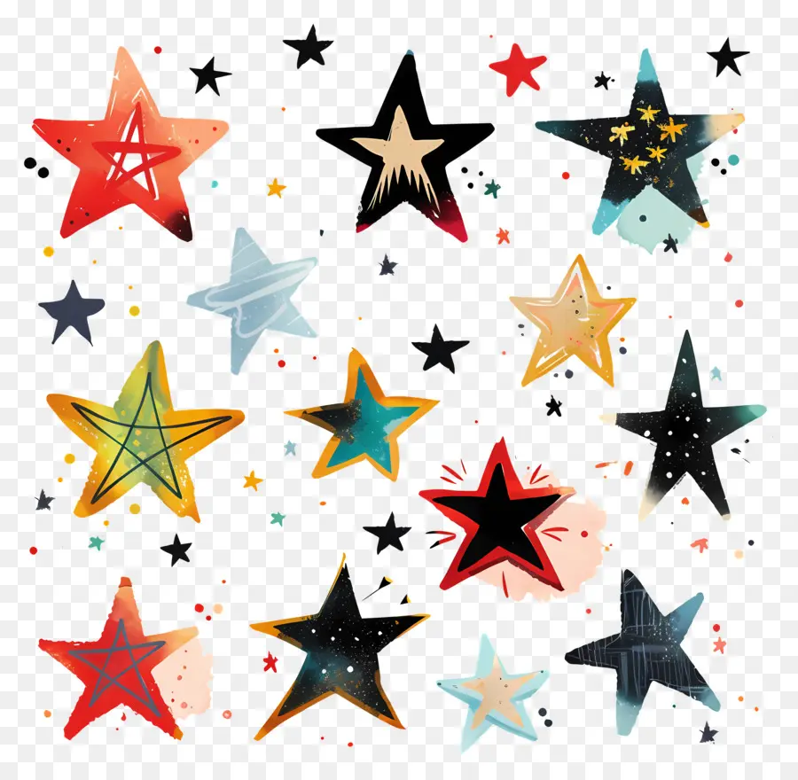 Estrelas，Estrelas Vintage PNG