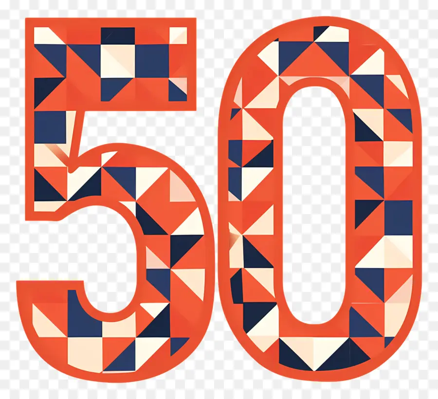 O Número 50，Numerais PNG