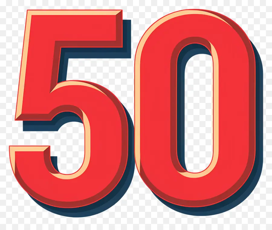 O Número 50，50º Aniversário PNG