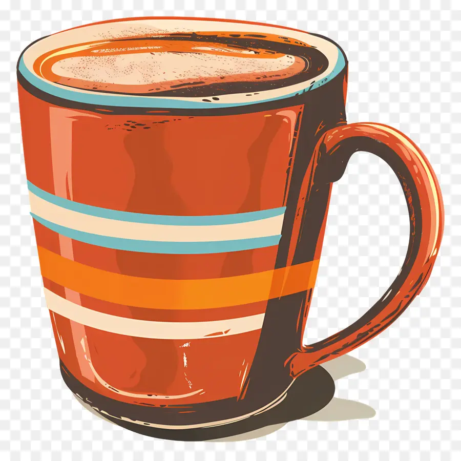 Caneca De Cacau，Caneca De Café Vermelho PNG