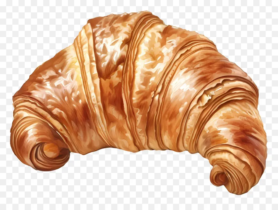 Croissant，Cozido PNG