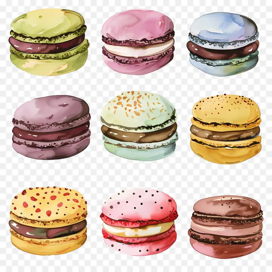 Os Macarons，Sobremesas PNG