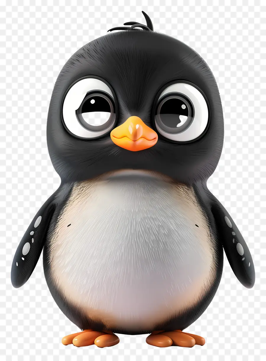 3d Little Penguin，Penguin PNG