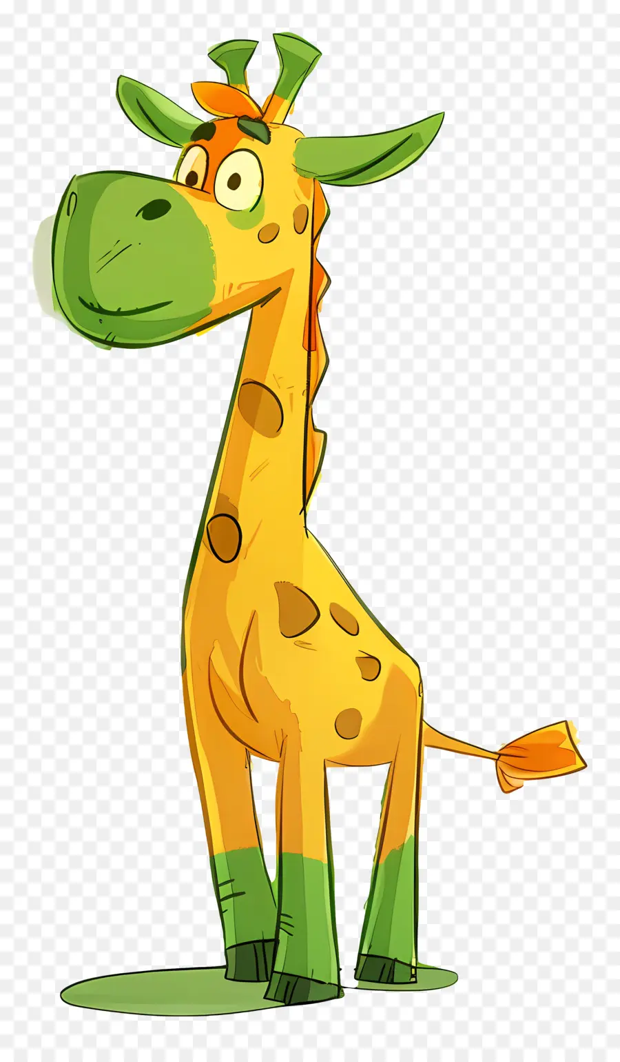 Cartoon Girafa，Girafa PNG