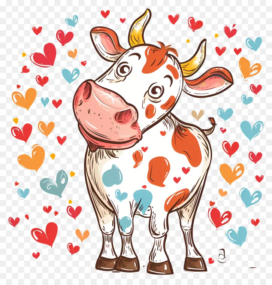 Cow，Cartoon PNG