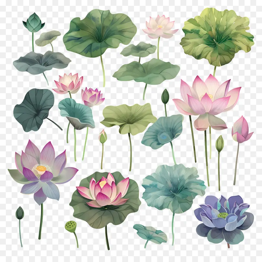 Lotus，Flor De Lótus PNG