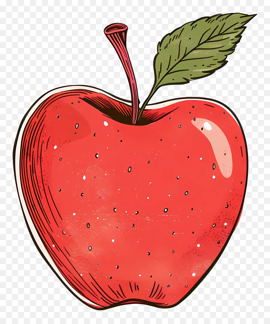 Desenho Animado Da Apple，A Red Apple PNG