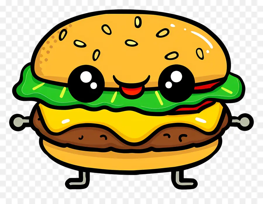 Cartoon Hamburger，Burger De Desenhos Animados PNG