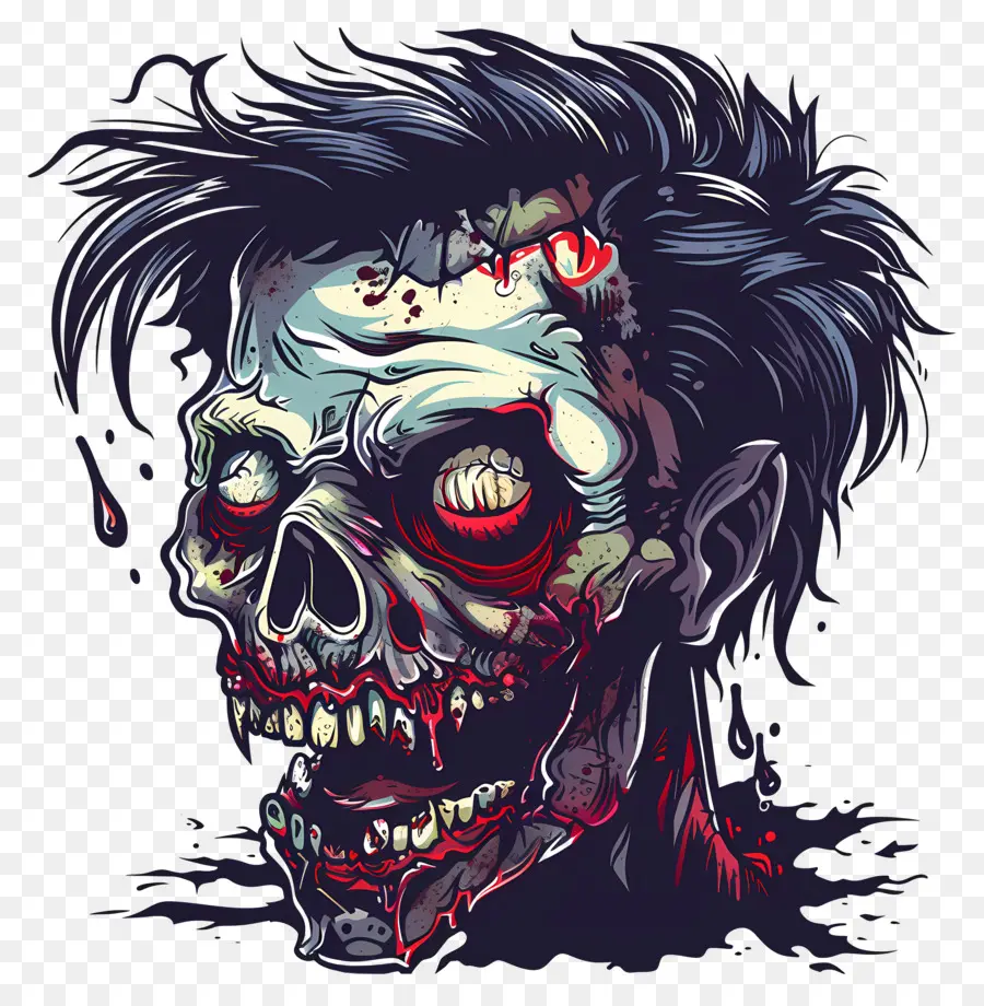 Cabeça Zombie，Zombie PNG