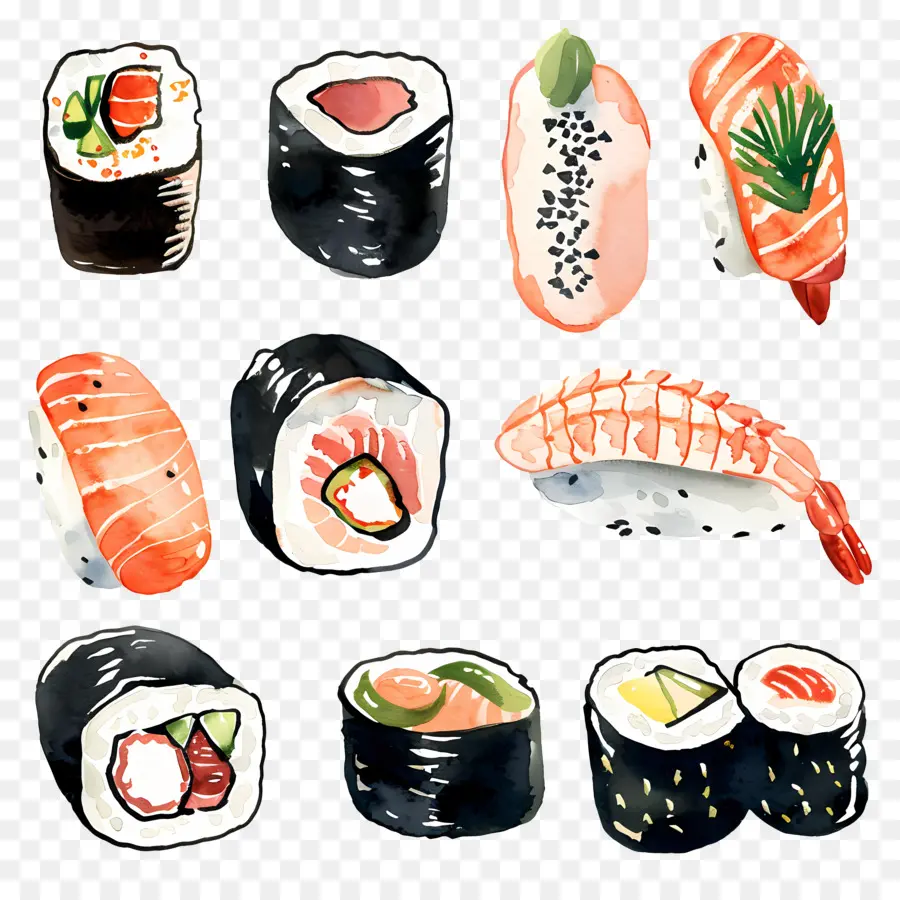 Sushi，Salmão PNG