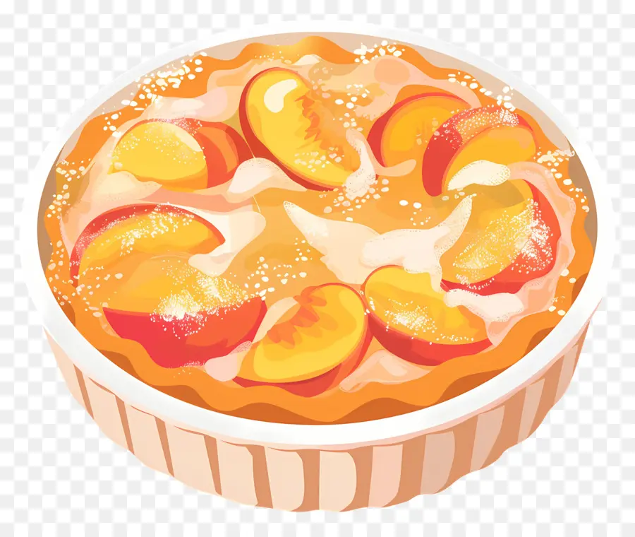 Peach Cobbler，Bolo De Pêssego PNG