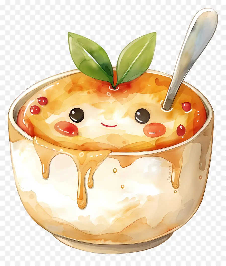 Crème Brûlée，Sopa Cremosa PNG