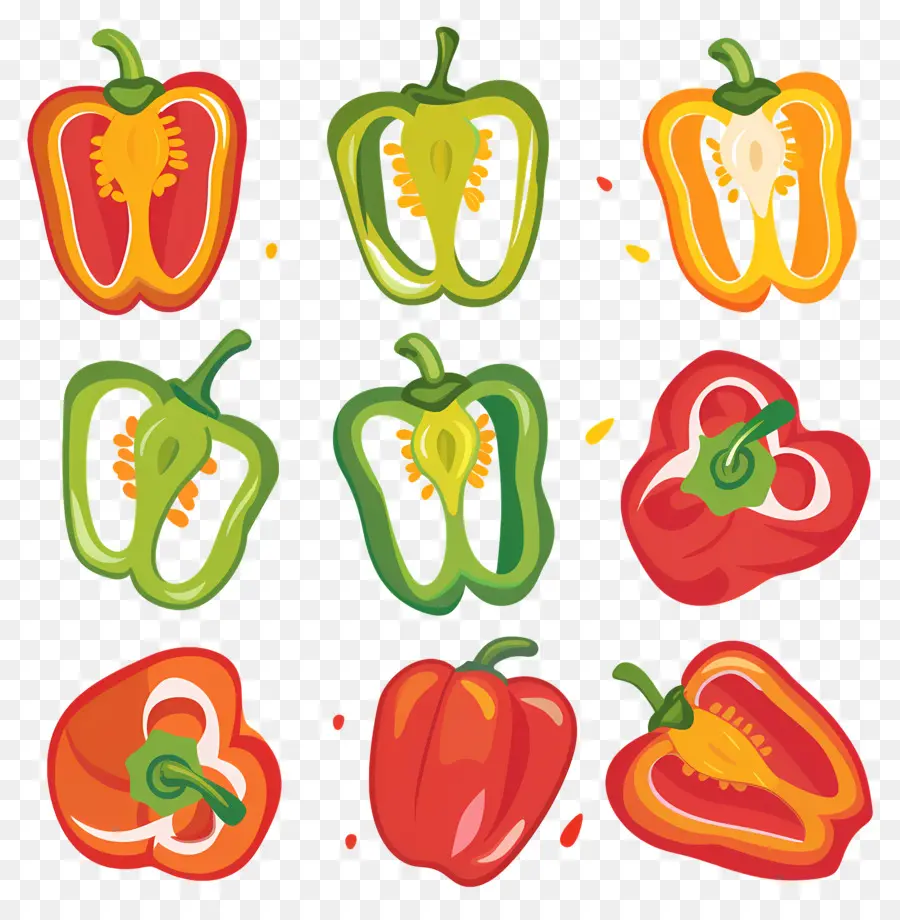 Pimenta Fatias，Pimentas Vermelhas PNG