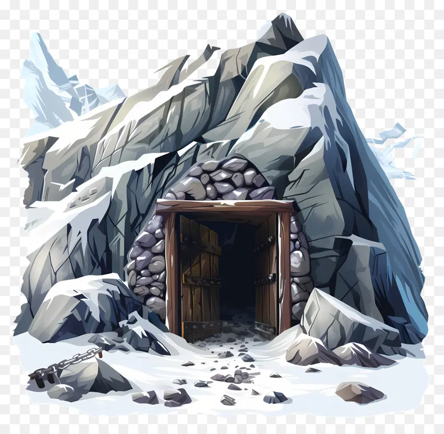 Entrada Da Mina，Caverna PNG