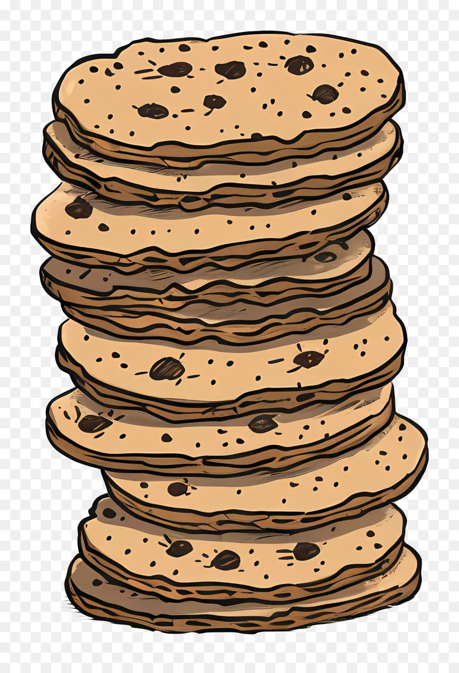 Pilha De Biscoitos，Cookies PNG