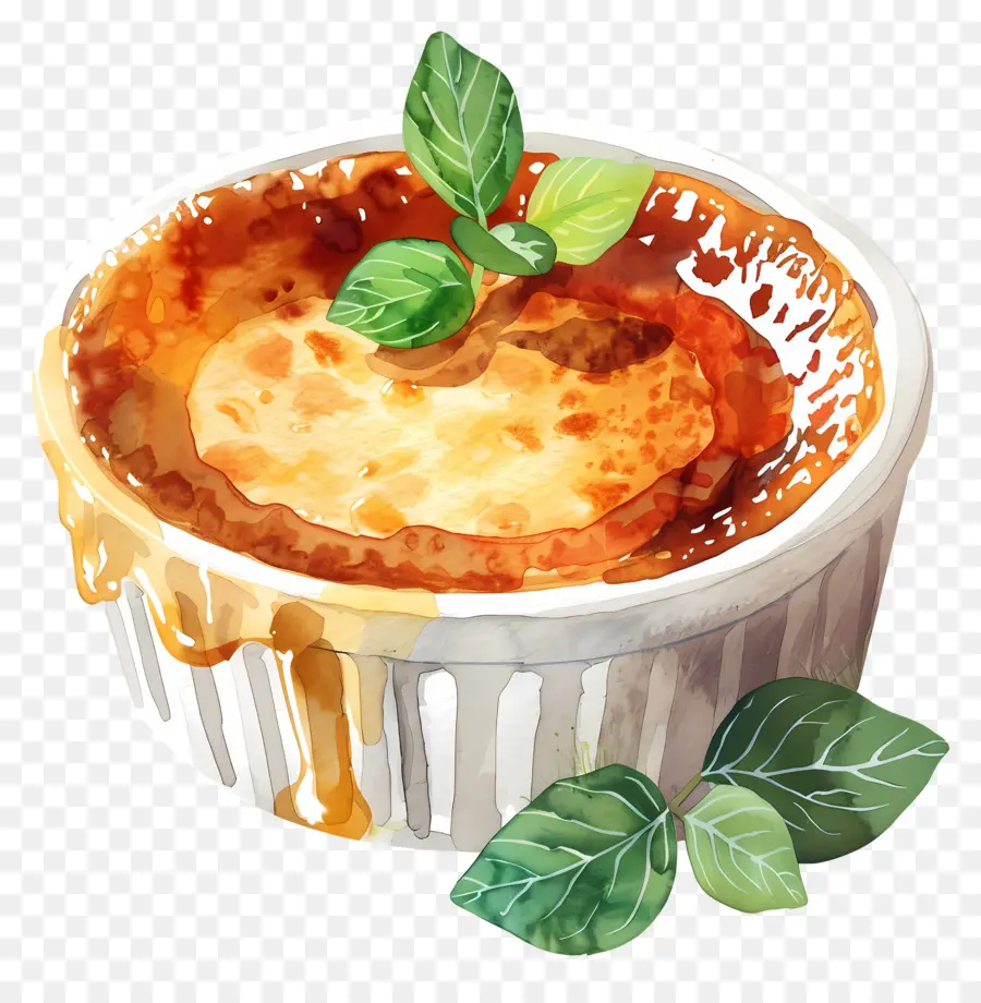 Crème Brûlée，Caçarola De Frango E Brócolis PNG