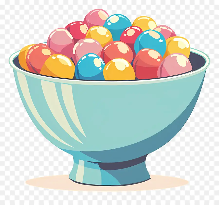 Uma Tigela De Doces，Ovos De Páscoa PNG