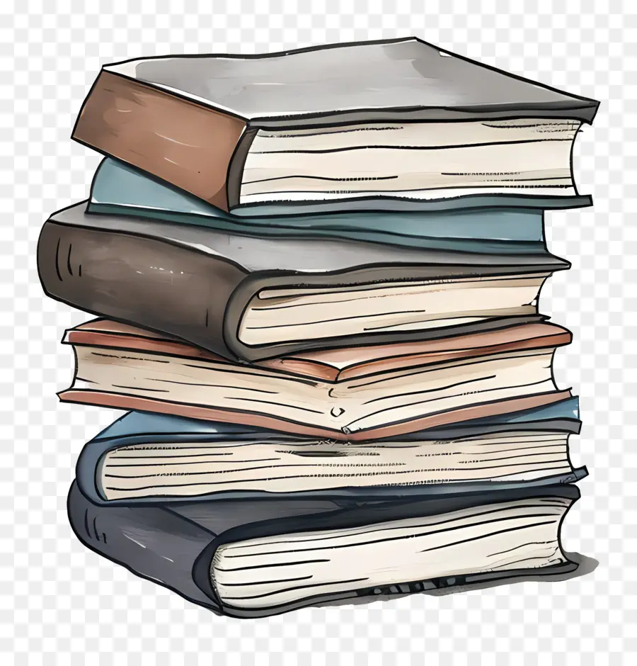 Pilha De Cadernos，Livros PNG