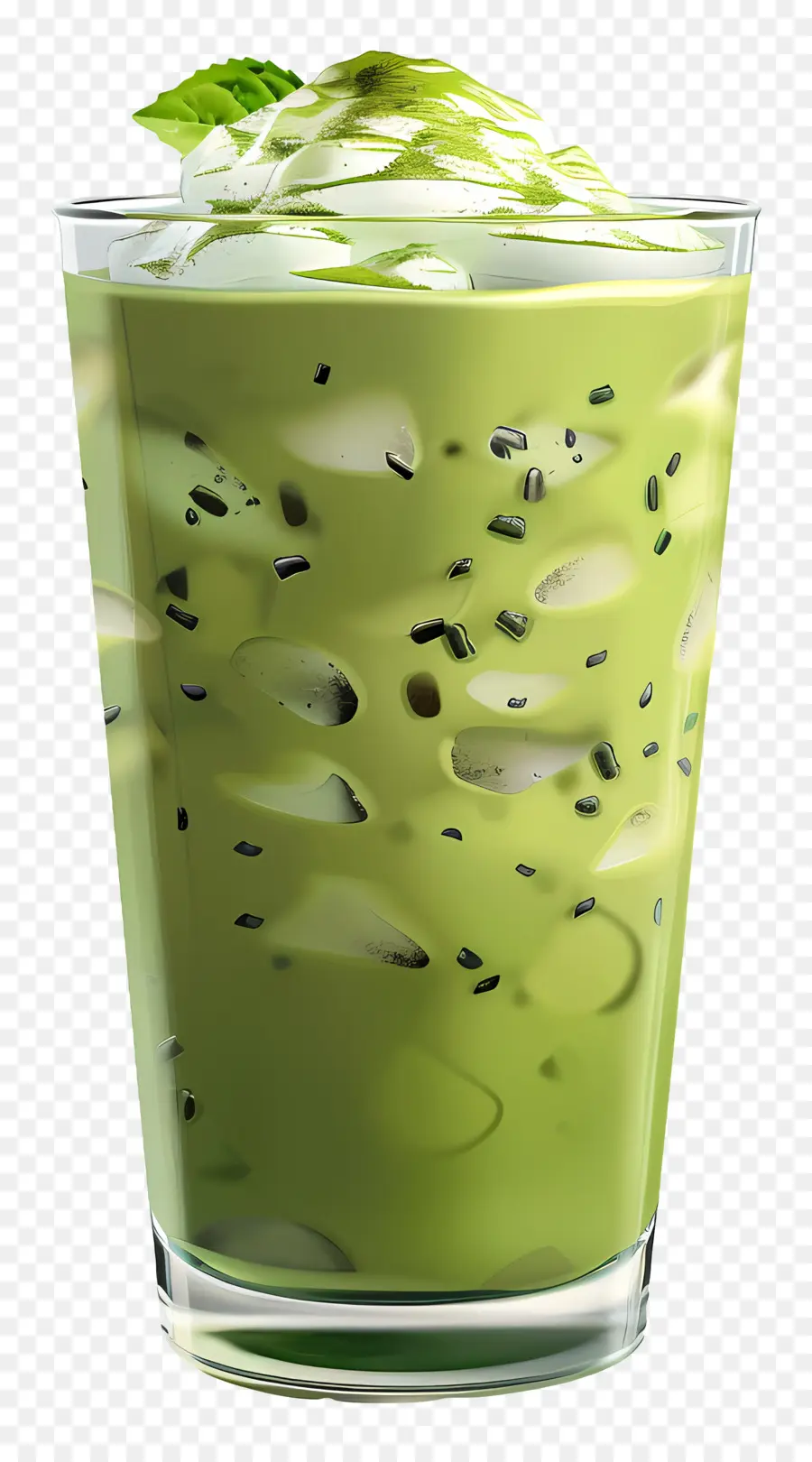 Bebida Matcha，Smoothie Verde PNG