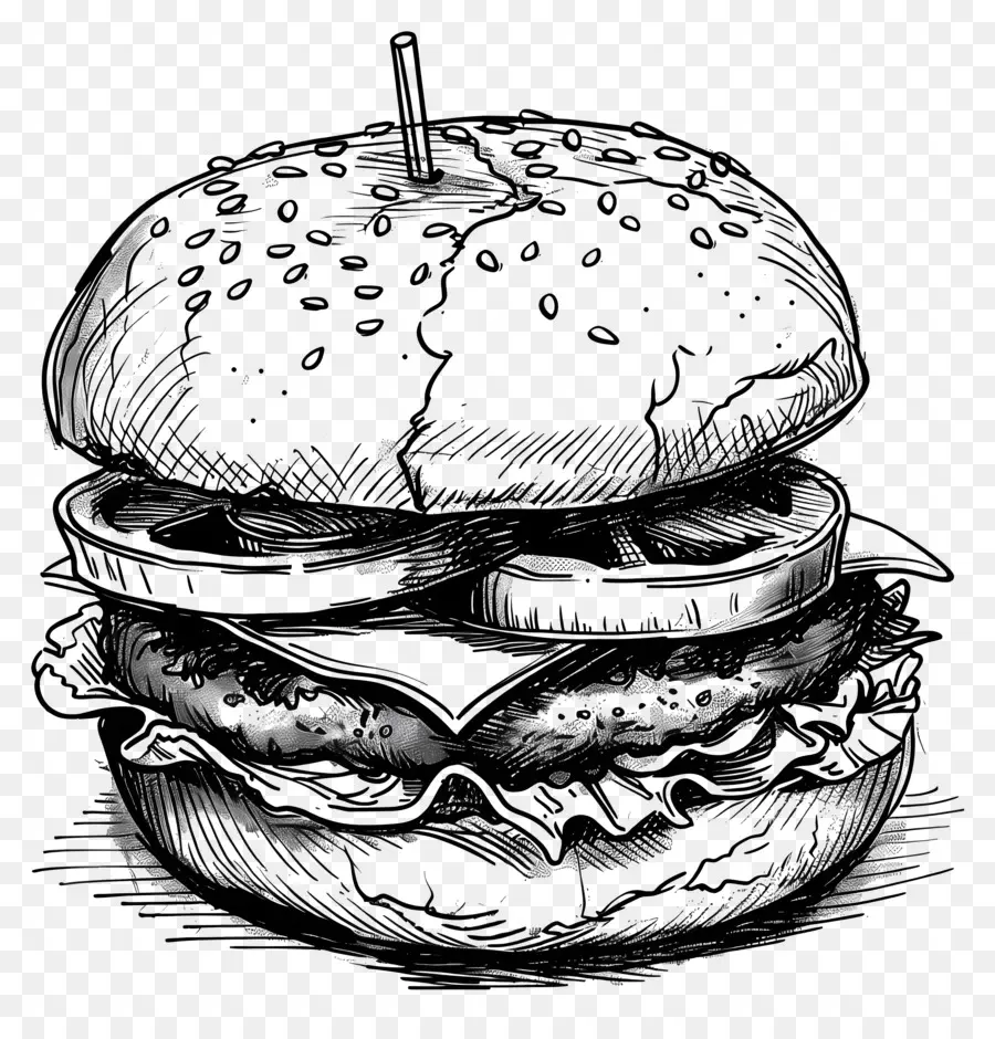 Burger，Hamburger PNG