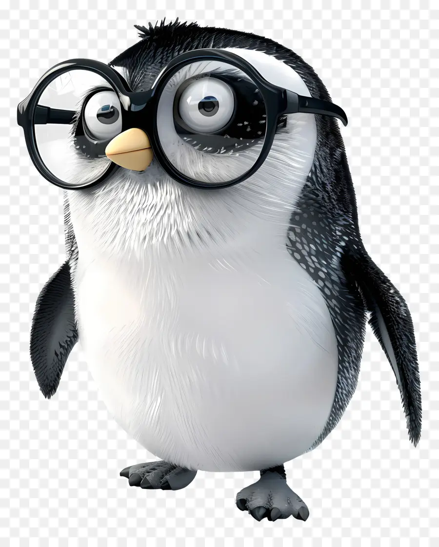 3d Little Penguin，Cartoon Penguin PNG