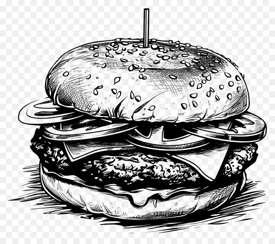 Burger，Hamburger PNG