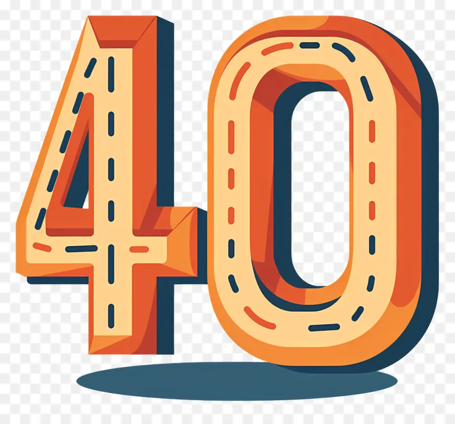 Número 40，Numeral Romano PNG