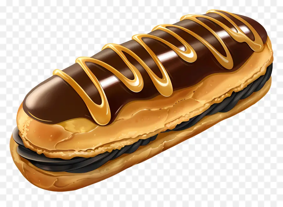 Éclair，Croissant De Chocolate PNG