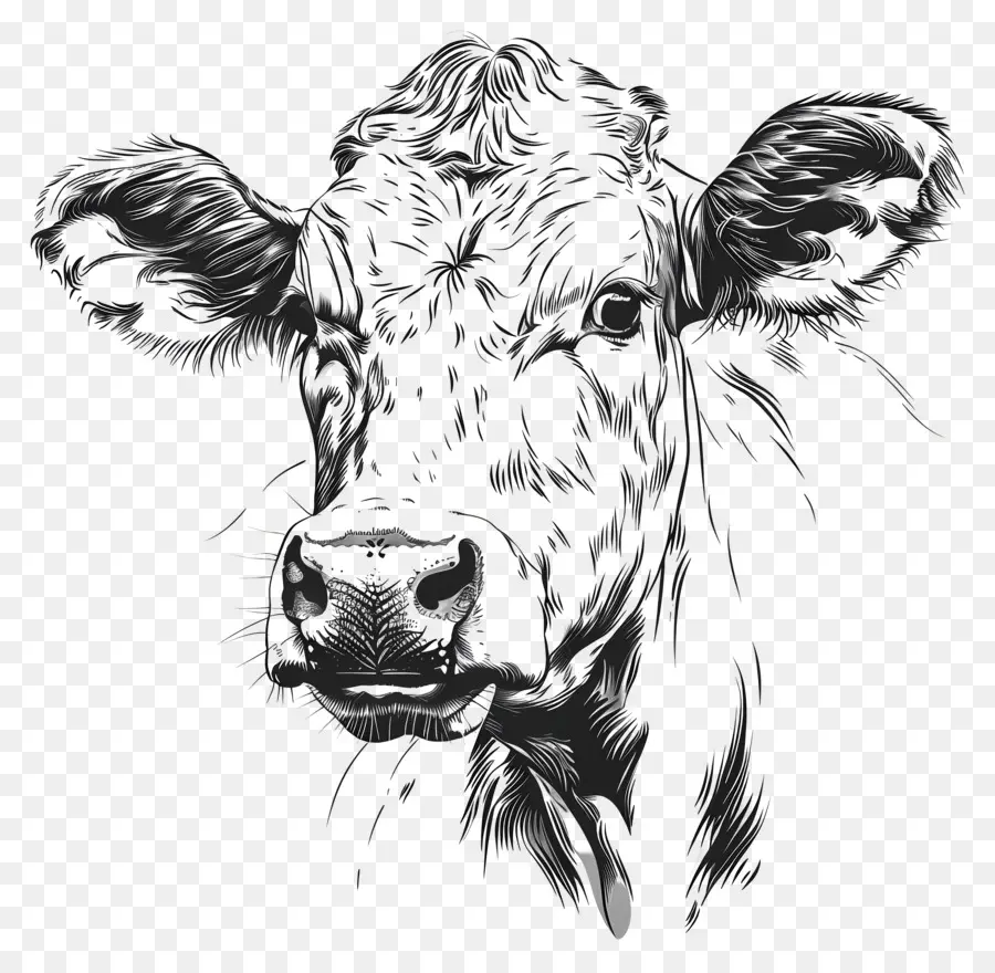 Cow，Vaca Rosto PNG