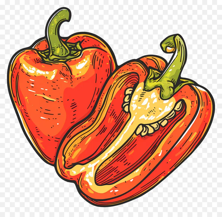 Pimenta Fatias，Pimenta Vermelha PNG