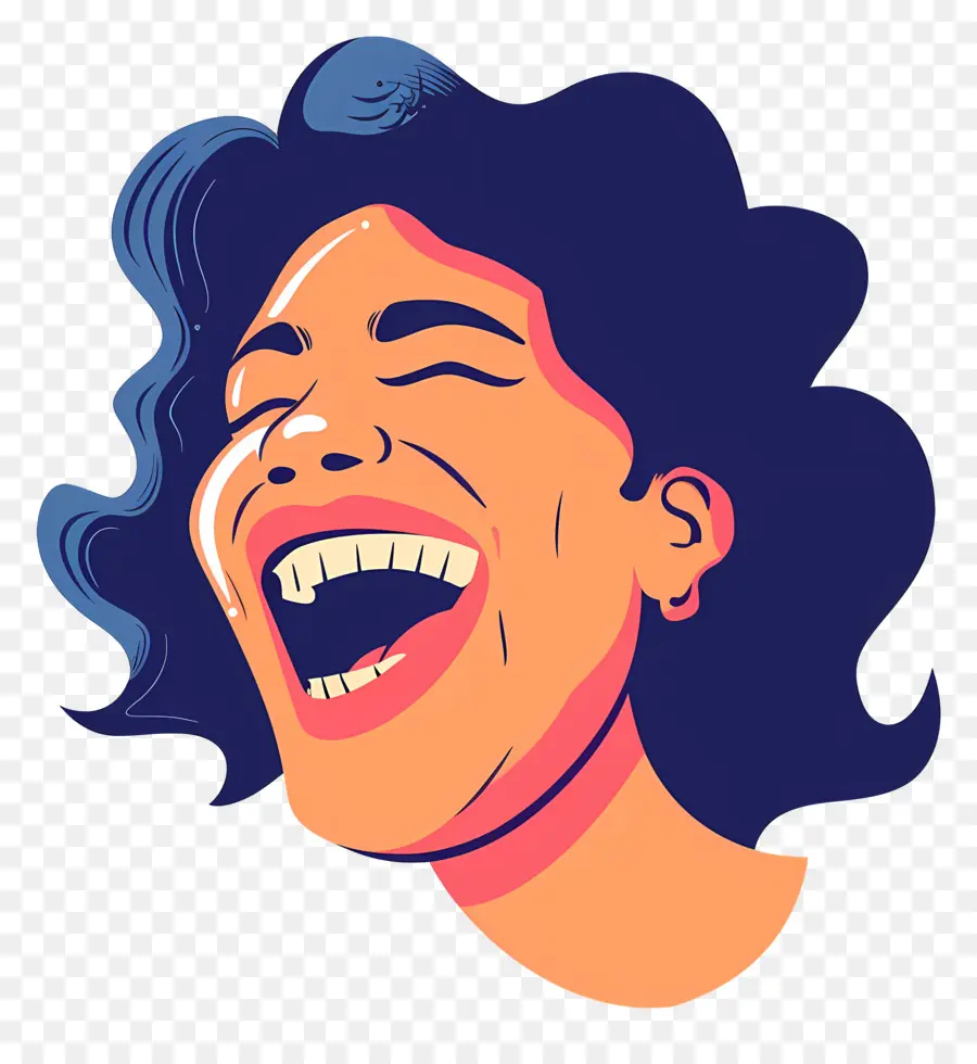 Rindo，Mulher Sorridente PNG