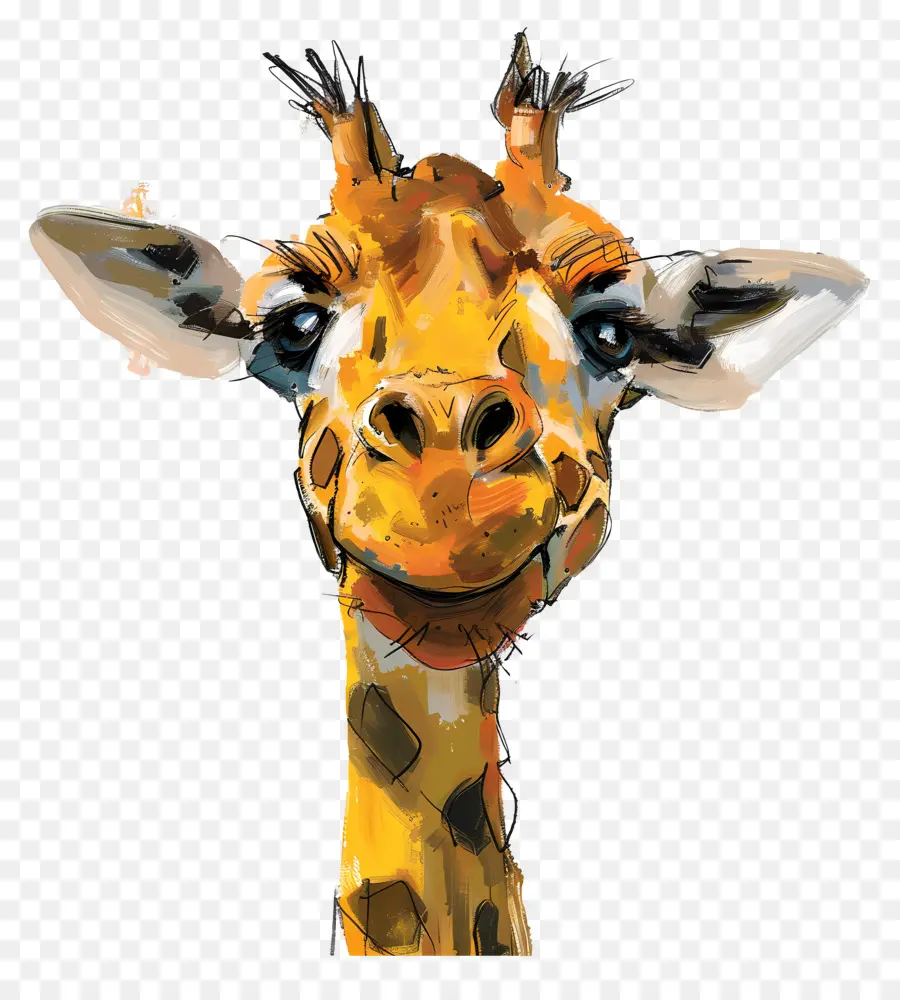 Girafa，Retrato PNG