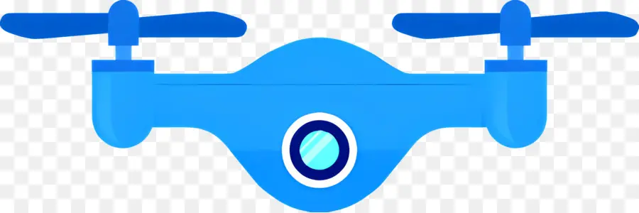 Drone，Avião Azul PNG