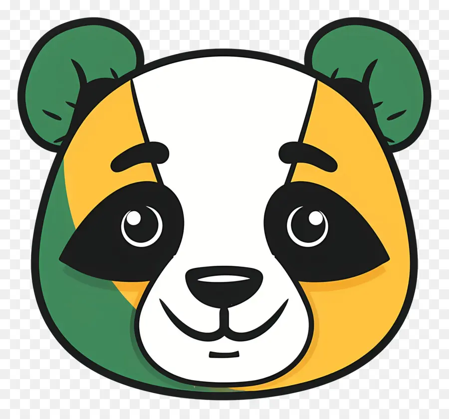 Rosto Fofo Do Panda，Urso PNG