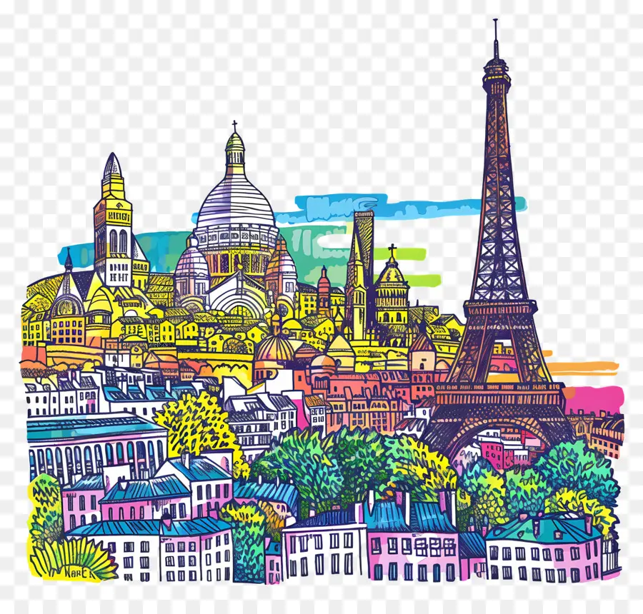 Paris，Skyline De Paris PNG