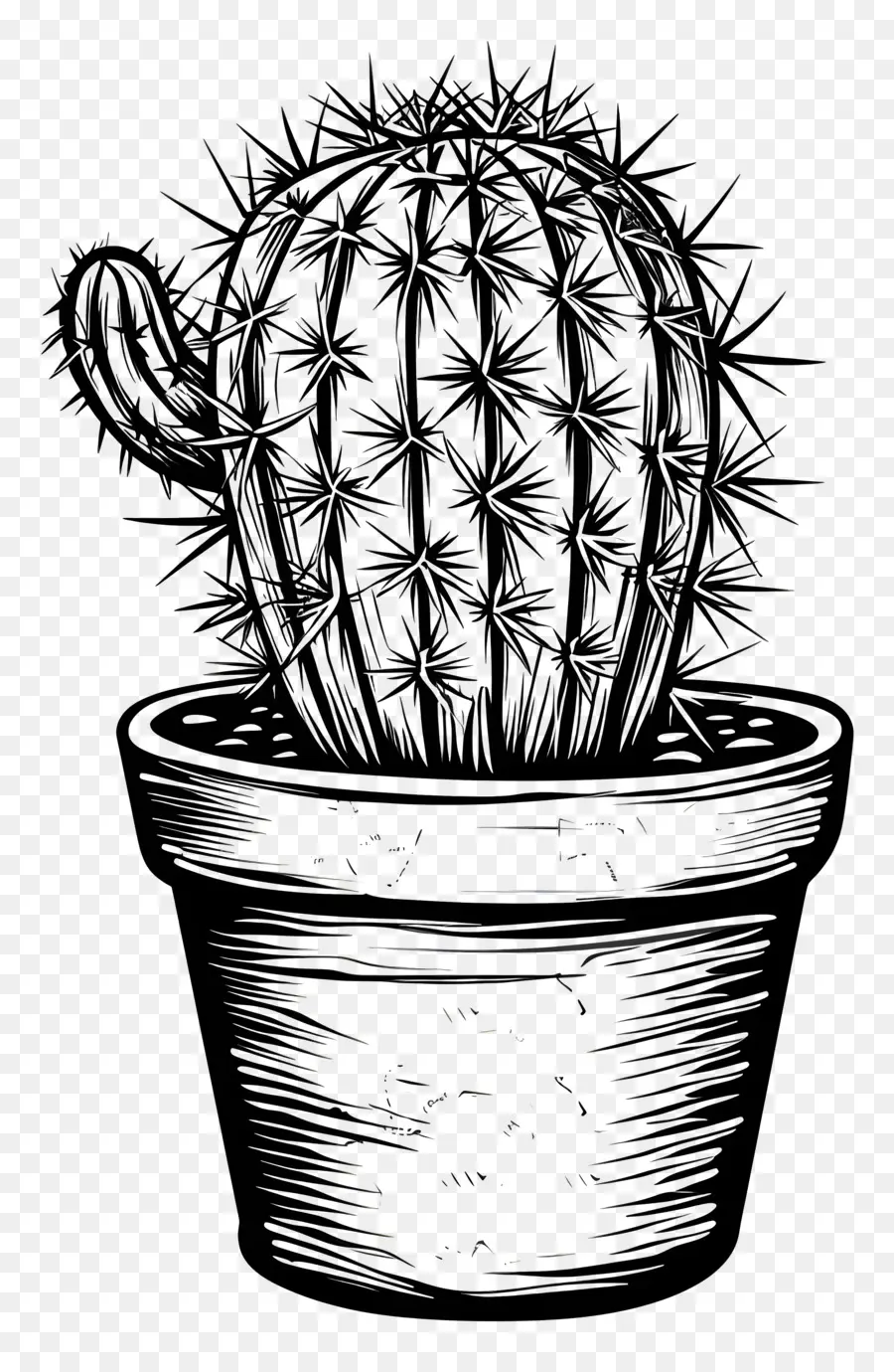 Cacto Na Panela，Cactus PNG