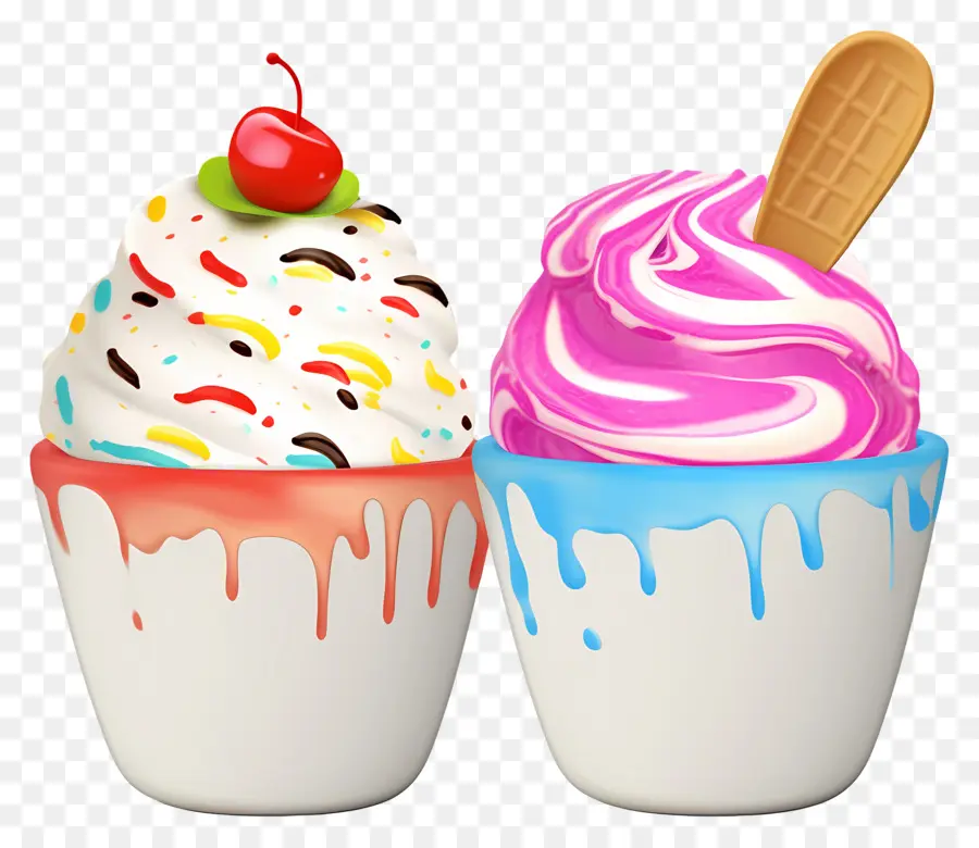 Gelato，Cones De Sorvete PNG