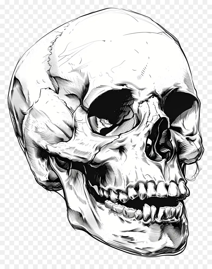 Crânio，Skull Drawing PNG