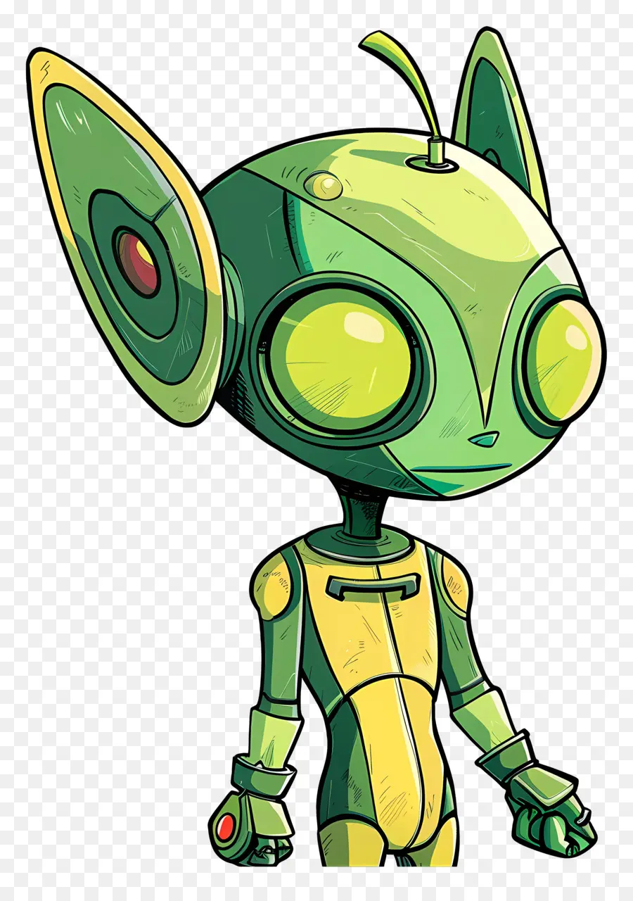 Cartoon Alienígena，Robô PNG