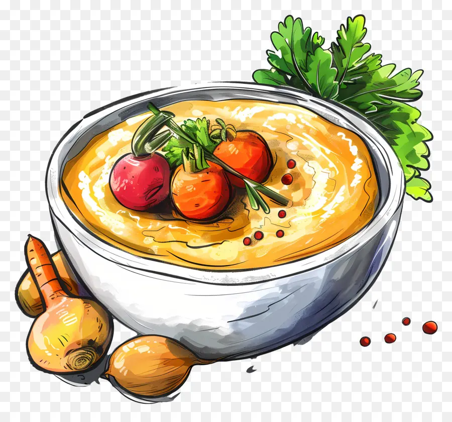 Purê Vegetal，Sopa PNG