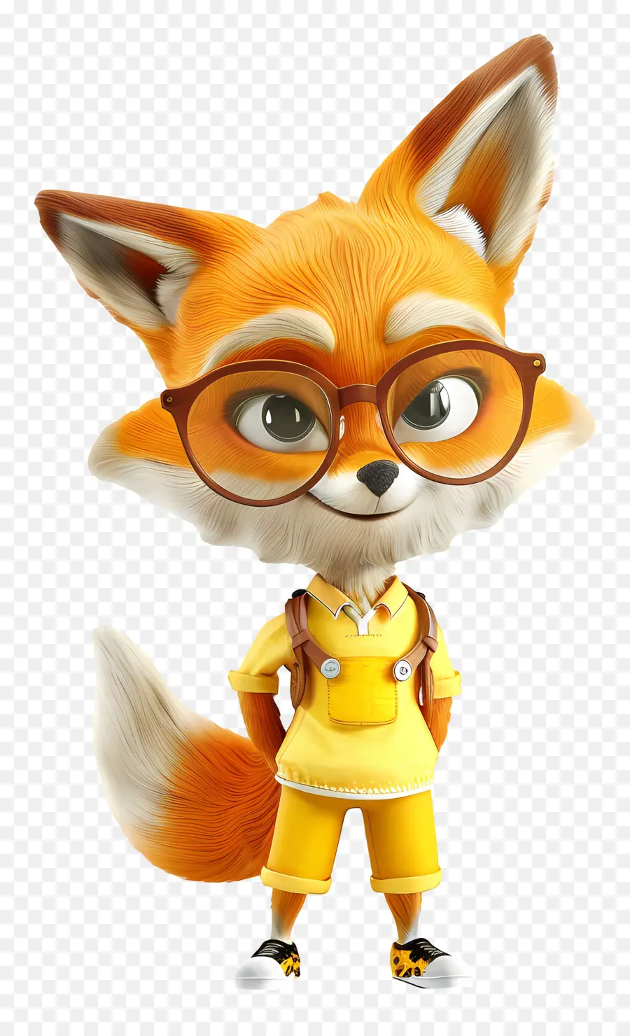 3d Little Fox，Fox PNG