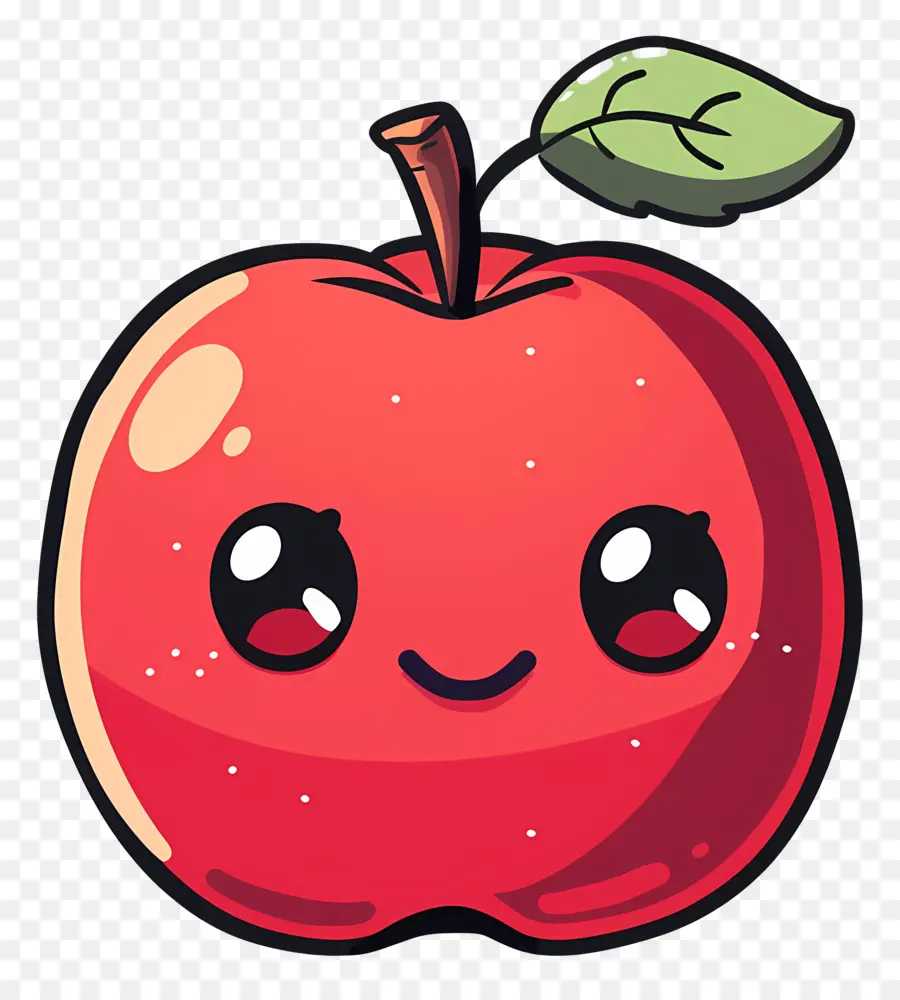 Bonito Apple，Desenho Animado Da Apple PNG