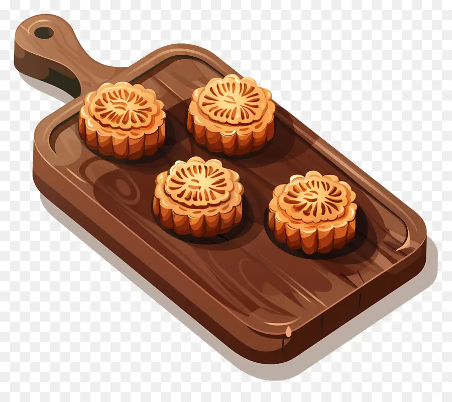 Mooncake，Bolo PNG