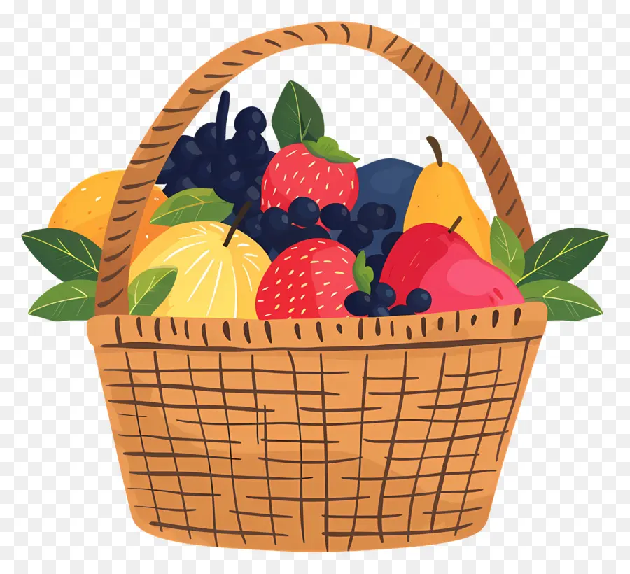 Cesta Com Frutas，Fresh Fruit PNG