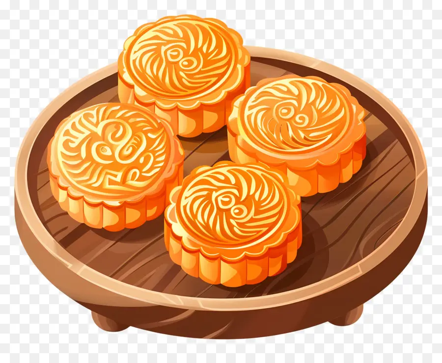 Mooncake，Bolos Da Lua PNG